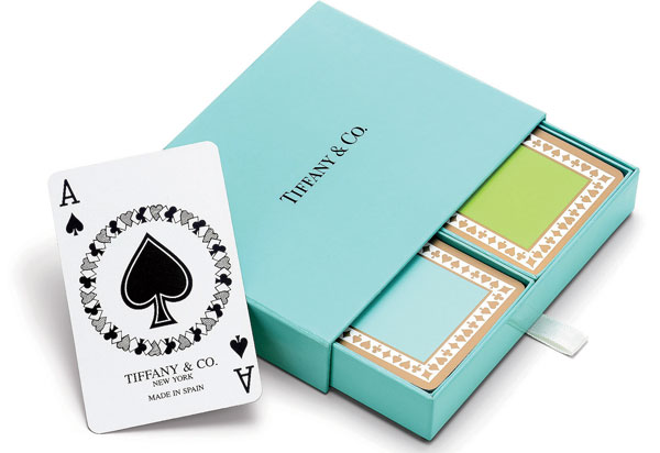 Two decks of Tiffany playing cards