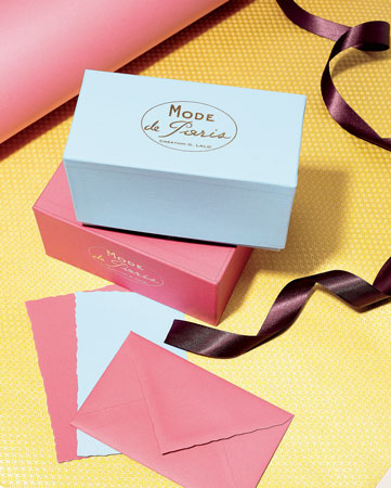 Mode de Paris deckle-edged stationery