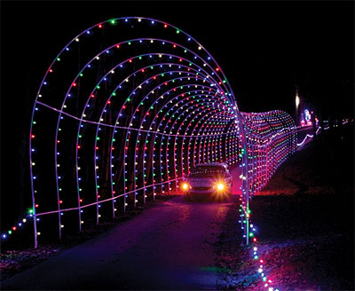 The town’s drivable light show attraction