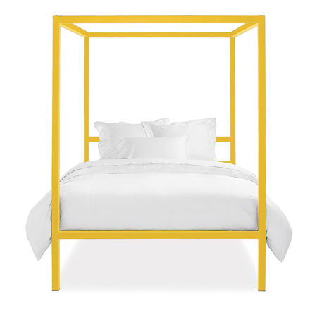 Architecture bed frame in yellos