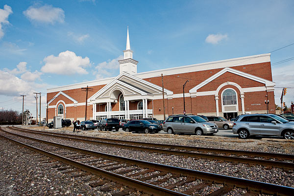 The church building in Hammond today