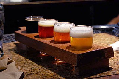 A beer sampler