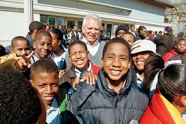 Comer with his Revere Elementary friends in 2000