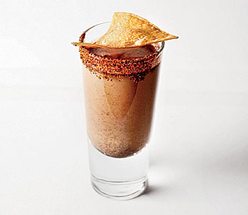 Mole hot chocolate from Mercadito