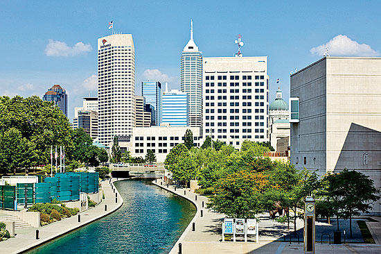 An Indianapolis, Indiana river walk