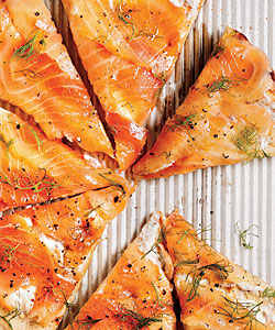 Lox pizza