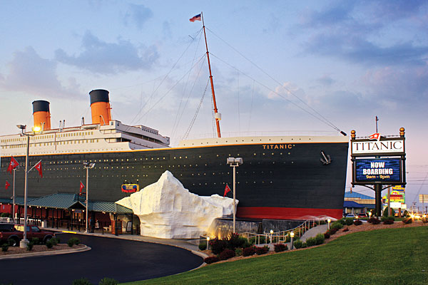 A replica of the Titanic
