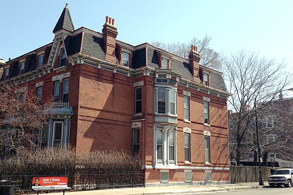 The former home of Louis Prus, located in Wicker Park