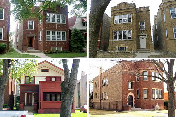 Two-flats in Albany Park, Portage Park, South Shore, and Washington Heights