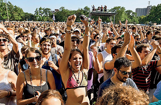 The crowd at Pitchfork Music Festival