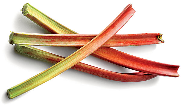 Rhubarb stalks