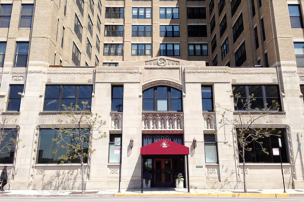 A historic building in West Loop, where a loft is for sale