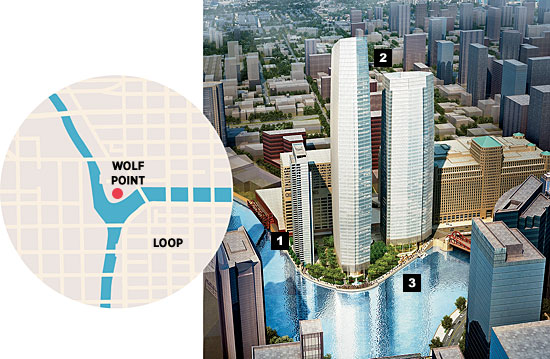 A rendering of Wolf Point