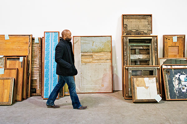 Theaster Gates in his Grand Crossing warehouse and studio