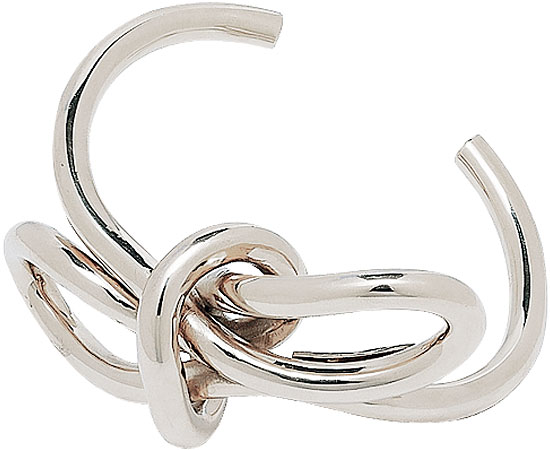 Balenciaga silver-plated brass cuff