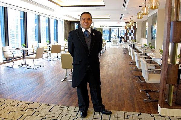 A butler at Langham Chicago