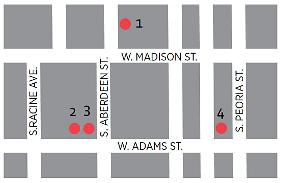 West Loop map