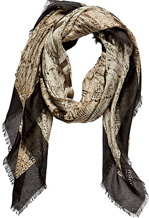 Alexander McQueen silk-blend scarf