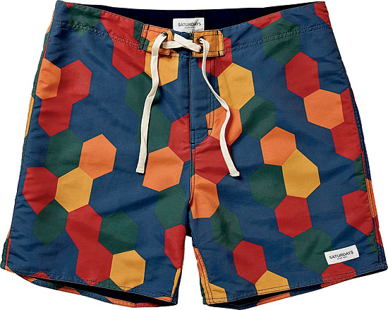 Saturdays Surf NYC nylon swim shorts