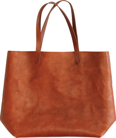 Leather tote