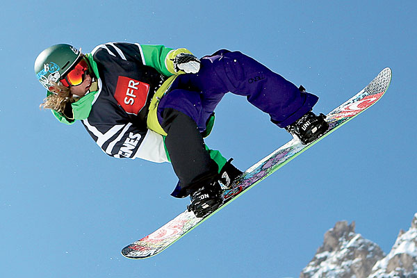 Snowboarder Eric Willett