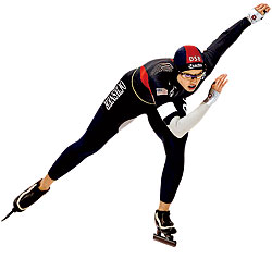 A speed skater