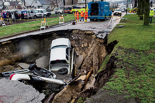 A sinkhole