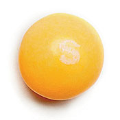 An Orange Crème Skittle