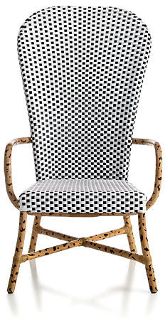 Manau and synthetic rattan chair