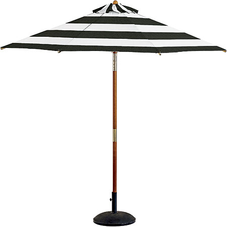 Acrylic fiber umbrella with teak pole