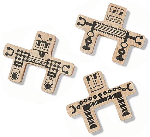 Whoa-Bots stackable birch toys