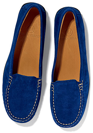 Suede driving loafers