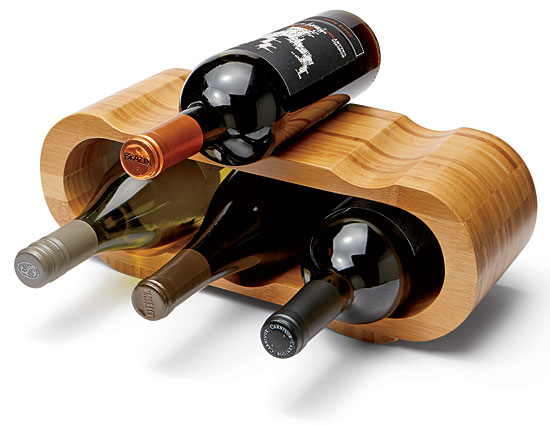 Bamboo wine holder