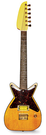 Maple and tortoiseshell celluloid electric guitar