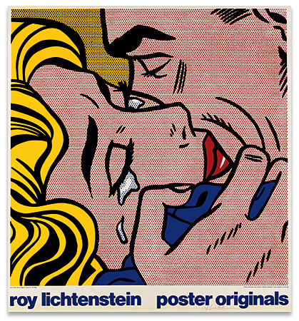 Autographed Roy Lichtenstein poster