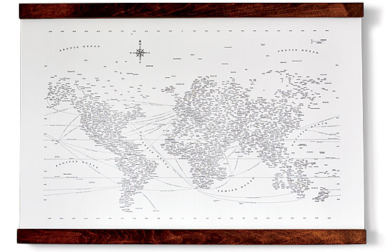 Design Ahoy typographic map