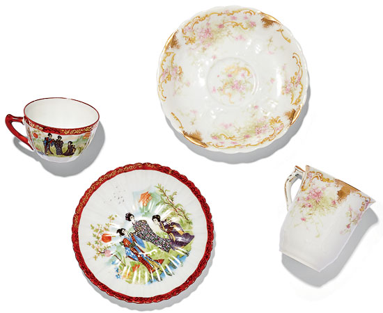Jaiani’s grandmother’s vintage teacups and saucers