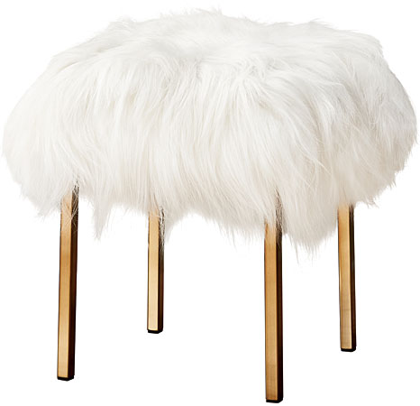 Sheepskin stool