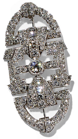 Art Deco diamond brooch