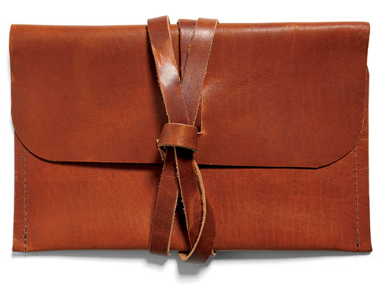 Cow leather clutch/iPad case