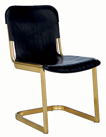 Brass chair by Lenny Kravitz
