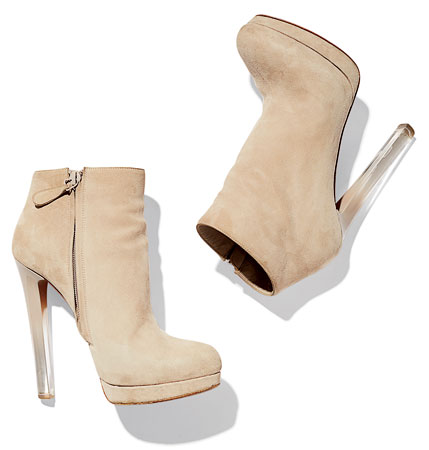 Alexander McQueen suede booties