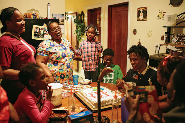 Family members celebrate Jacques’s birthday