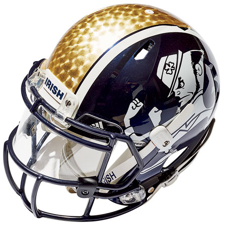 Notre Dame helmet