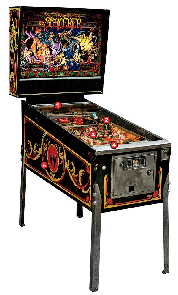 Sorcerer pinball game