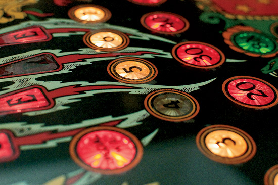 Pinball game lights