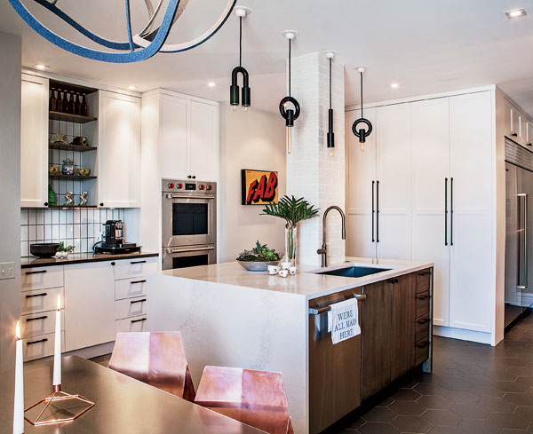 The Gordons’ modern kitchen