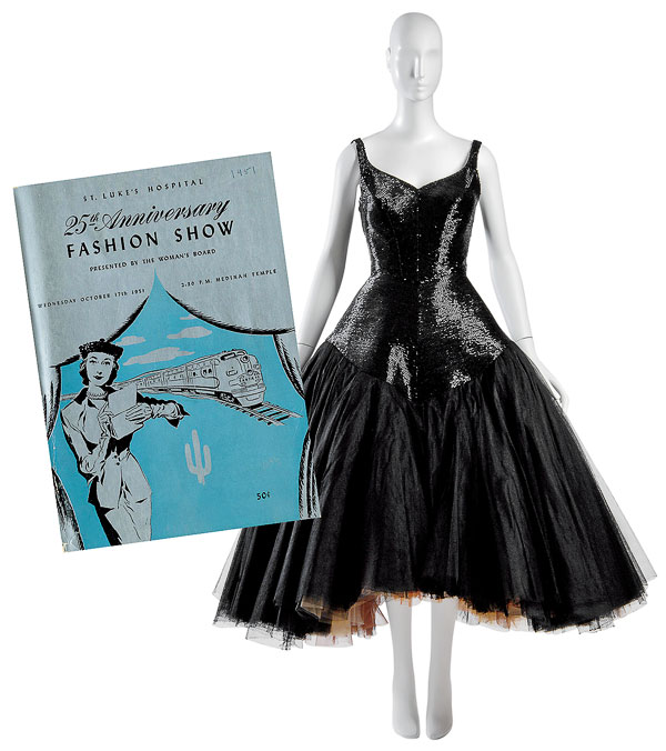1950s dress and program