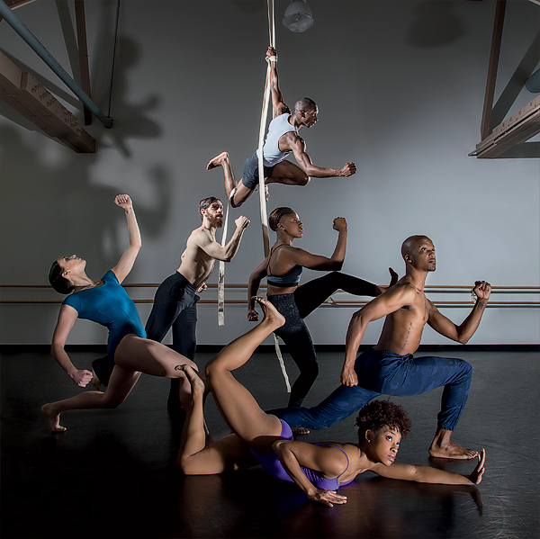 Dancers performing in 'Trashed'