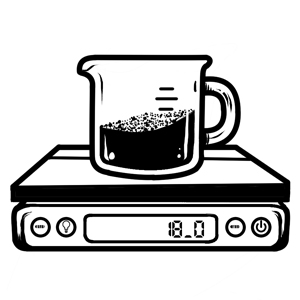 Coffee scale illustration